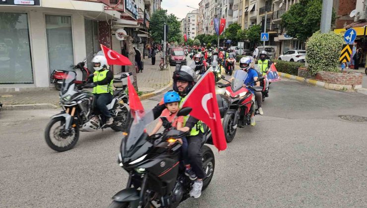 Nazilli’de iki tekerli kutlama