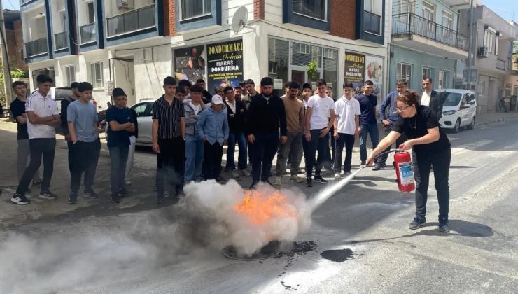 Yenipazar MESEM’de yangın ve acil durum tatbikatı yapıldı
