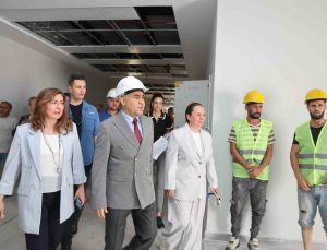 ADÜ Rektörü Kent, devam eden çalışmaları inceledi