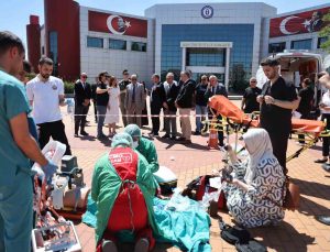 ADÜ’de tatbikat başarıyla yapıldı