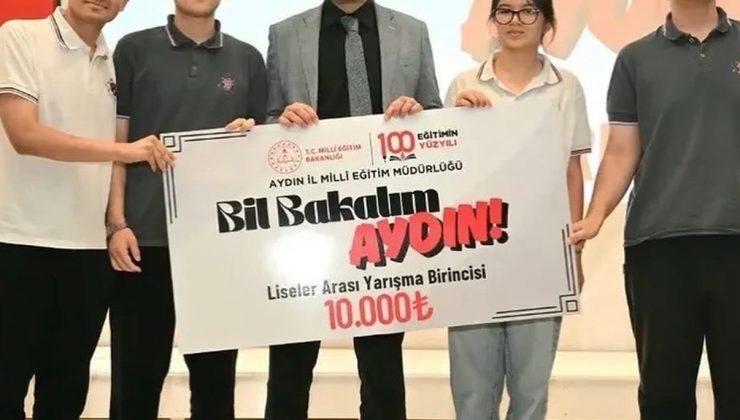 Aydın Fen Lisesi il birincisi oldu