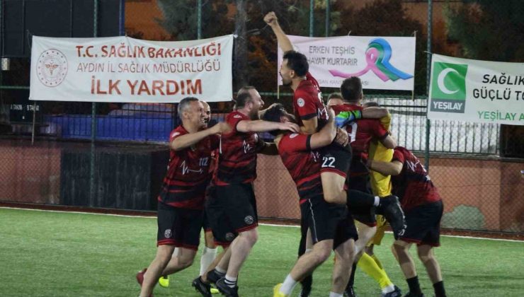Aydın’da sağlık çalışanlarının futbol heyecanı sona erdi
