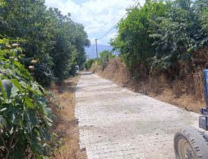 Bozdoğan Belediyesi’nden, Yazıkent’te parke taşı çalışması