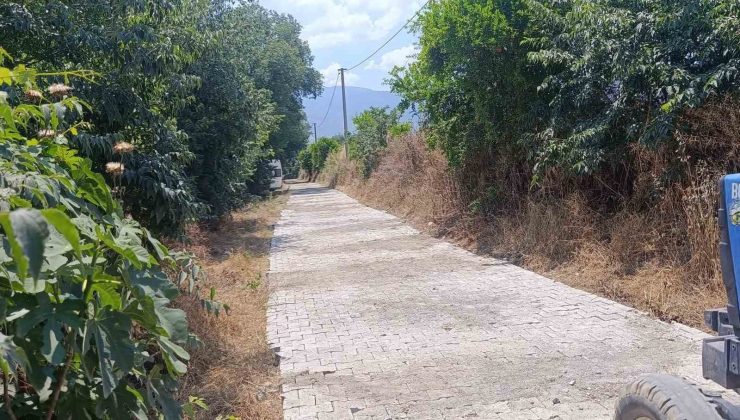 Bozdoğan Belediyesi’nden, Yazıkent’te parke taşı çalışması