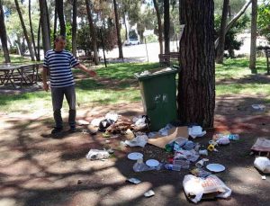 Bu park bir gecede bu hale geldi