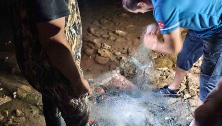 Didim’de sahipsiz balık ağlarına el konuldu
