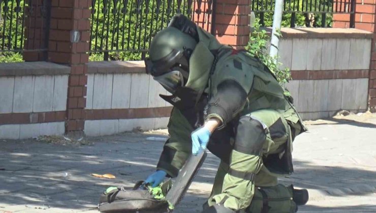 Fünye ile patlatılan şüpheli çantadan, bilgisayar çıktı