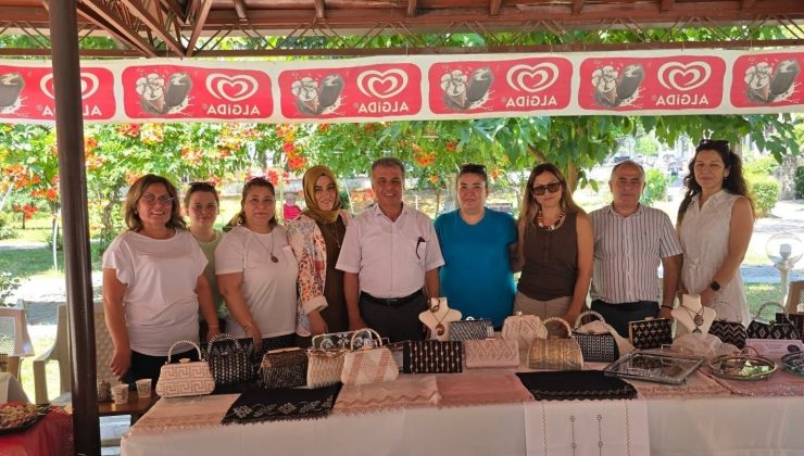 Halk Eğitimi kursiyerlerinden yıl sonu sergisi