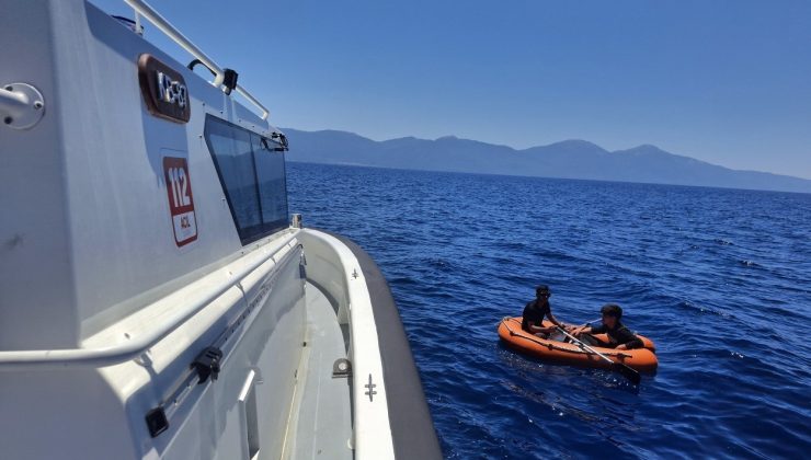 Kuşadası açıklarında 2 düzensiz göçmen yakalandı