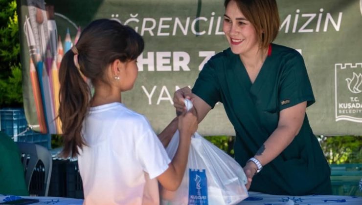 Kuşadası’nda öğrencilere 122 bin beslenme paketi desteği