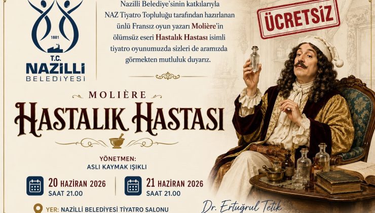 Nazilli Belediyesi’nden ücretsiz tiyatro etkinliği