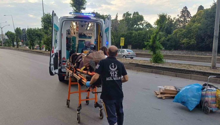 Trafiğe kapalı alanda kaza: 1 yaralı