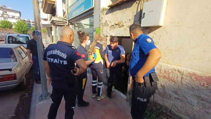 Yangını söndürmek isterken yaralandı