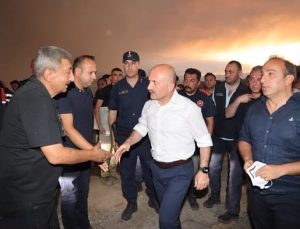 Aydın Valisi Varol yangın bölgesinde incelemelerde bulundu