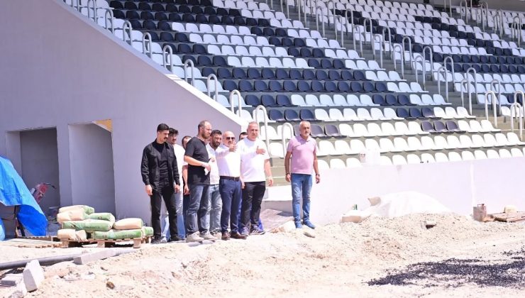 Aydın’da 6 bin kişilik Adnan Menderes Stadyumu’nun yapımı sürüyor