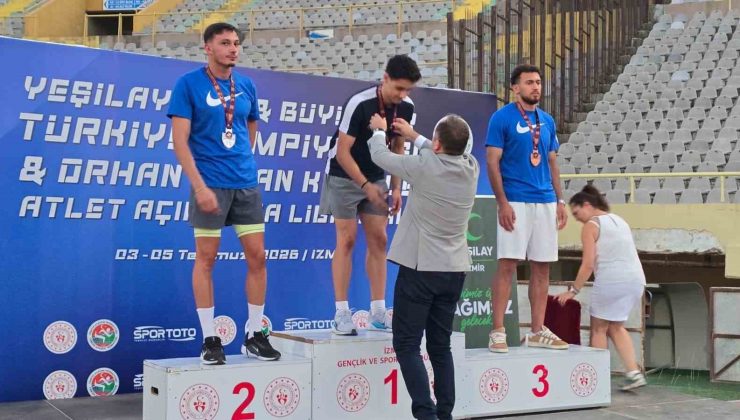Aydınlı milli atlet, Türkiye şampiyonu oldu