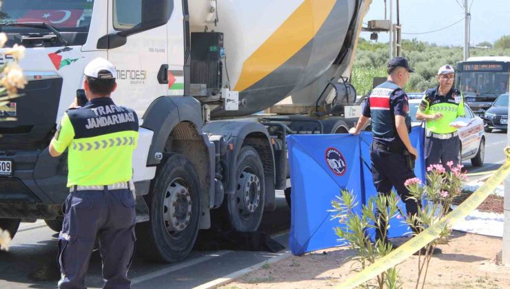 Beton mikserinin altında kalan yaşlı kadın hayatını kaybetti
