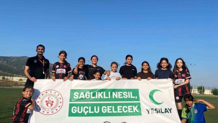 Buharkent’te uyuşturucuyla mücadeleye futbol desteği