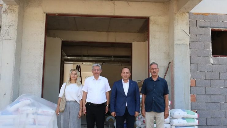 Çine’deki 71 yıllık okulun yerinde yeni eğitim yuvası yükseliyor