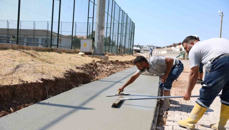 Didim Belediyesi ekipleri daha güvenli yaya ulaşımı için sahada