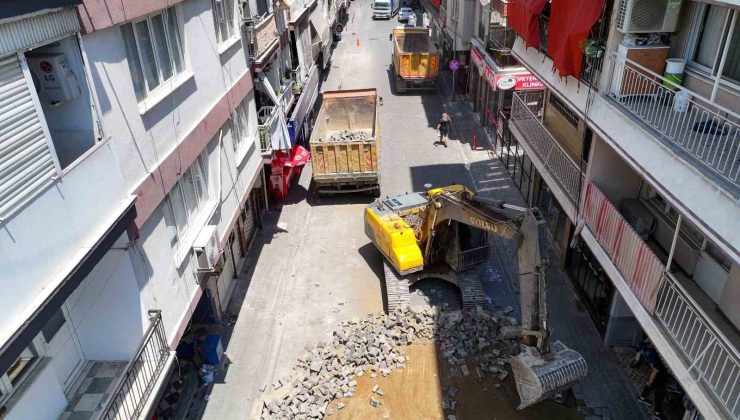 Efeler’de yol yenileme çalışmaları hız kesmiyor