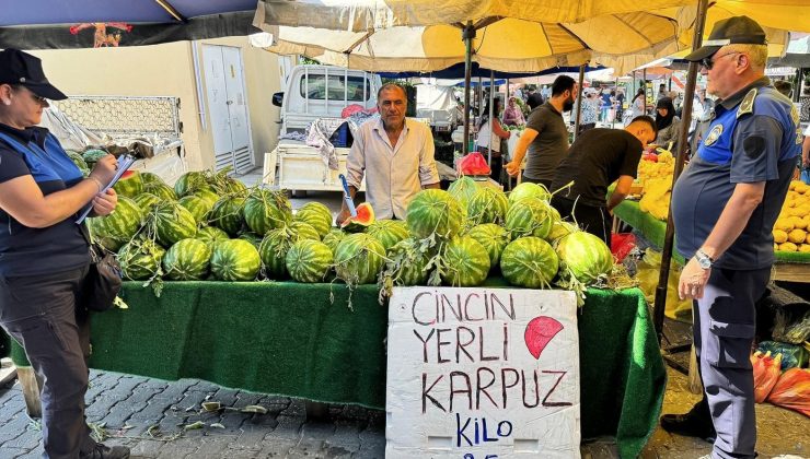 Efeler’deki pazarlarda etiket ve fiyat denetimi yapıldı