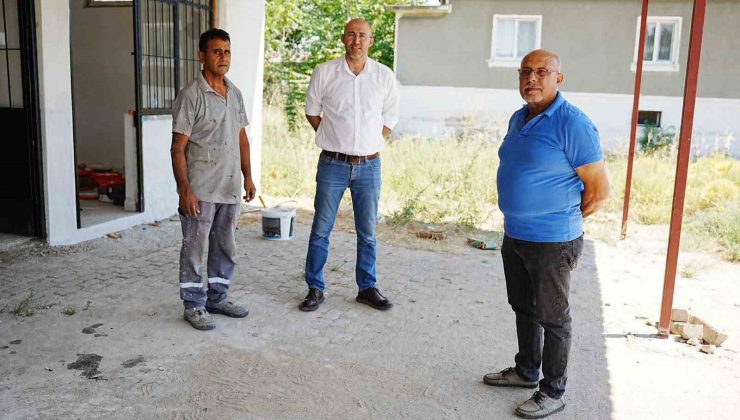 Germencik’te düğün salonu modern görünüme kavuşuyor