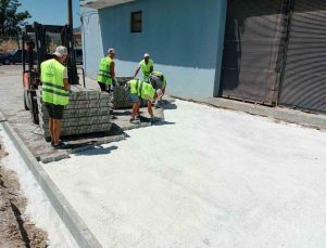 Germencik’te üstyapı çalışmaları başladı
