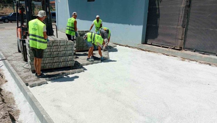 Germencik’te üstyapı çalışmaları başladı