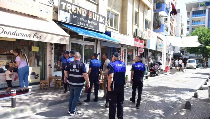 İncirliova’da kaldırım işgaline geçit yok