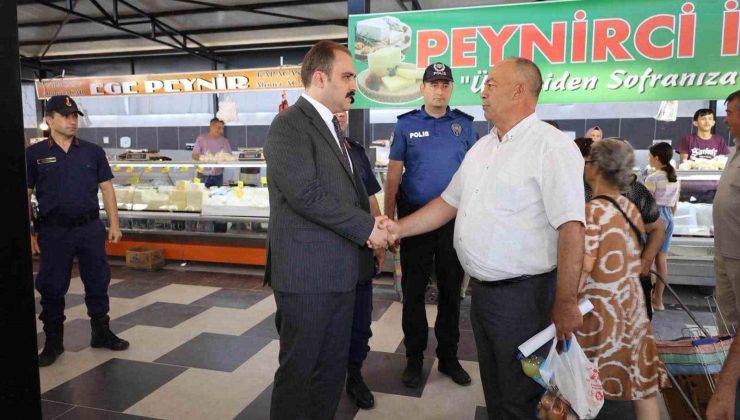 Kaymakam Battal, pazarcı esnafı ve vatandaşlarla buluştu
