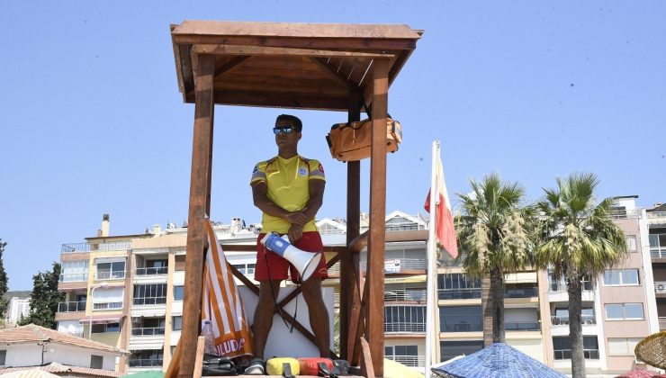 Kuşadası sahillerinde güvenlik ön planda