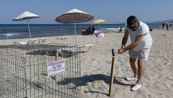 Kuşadası’nda caretta carettalardan umutlandıran yuva