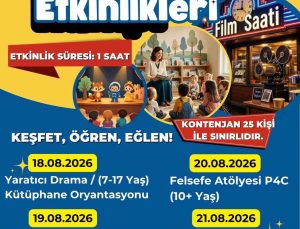 Çocuk ve Gençlik Kütüphanesi’nde 4 gün boyunca etkinlik düzenlenecek