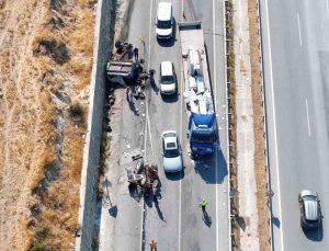 Aydın’da traktör tırla çarpıştı: 1 ölü, 2 yaralı