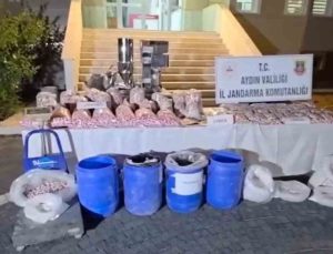 Aydın’da zehir tacirlerine darbe: 100 milyon TL’lik uyuşturucu ele geçirildi