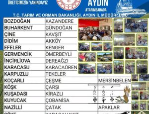 Aydın’ın 17 ilçesinde üreticiler tarım gündemi için buluşacak