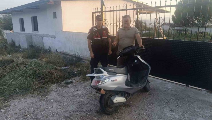 Çine’de çalınan motosiklet JASAT çalışmasıyla bulundu