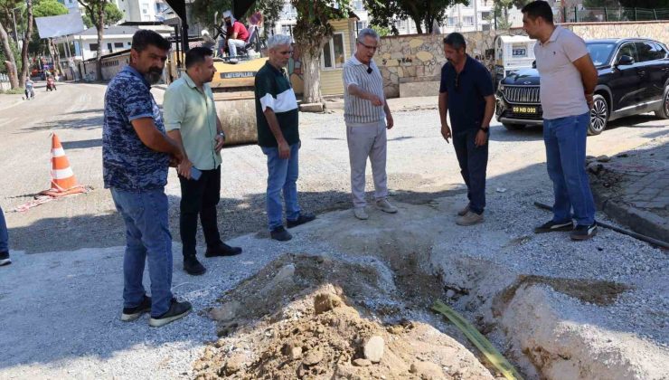 Nazilli Belediye Başkanı Tetik, yol çalışmalarını yerinde inceledi