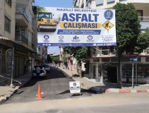 Nazilli Belediyesi ilçedeki yol çalışmalarını sürdürüyor
