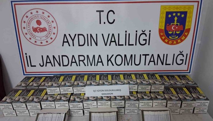 Tünelde kaçak makaron ele geçirildi