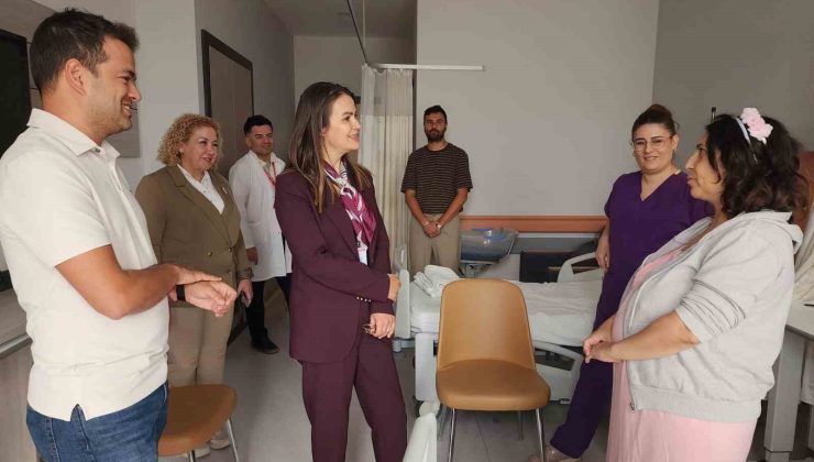 Başhekim Özbağçıvan, Kadın Doğum Servisinde incelemelerde bulundu