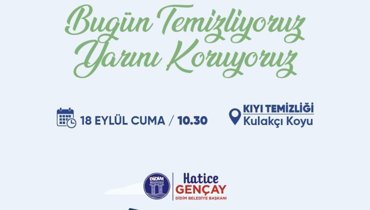 Didim’de kıyı temizliği yapılacak