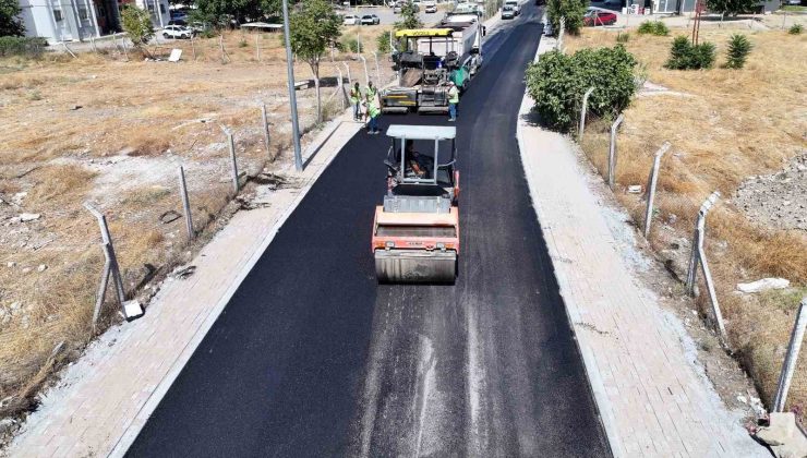 Efeler’de sıcak asfalt çalışmaları sürüyor