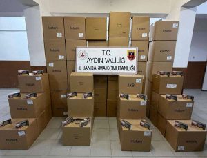 Köşk’te durdurulan araçtan 630 bin kaçak makaron çıktı