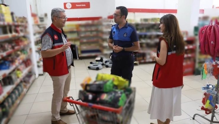 Nazilli’de marketlerde gıda denetimi gerçekleştirildi