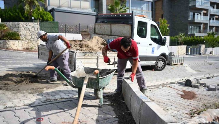 Kuşadası’nda 12 bin metrekarelik yol çalışması tamamlandı
