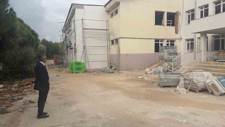 Söke’de meslek lisesinde güçlendirme çalışmaları sürüyor